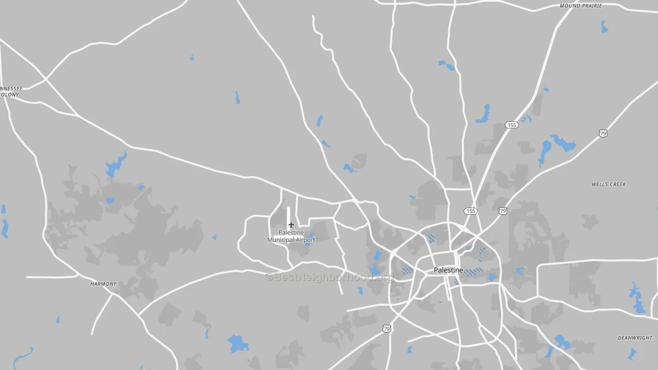 Transit Grade map of 75803, TX