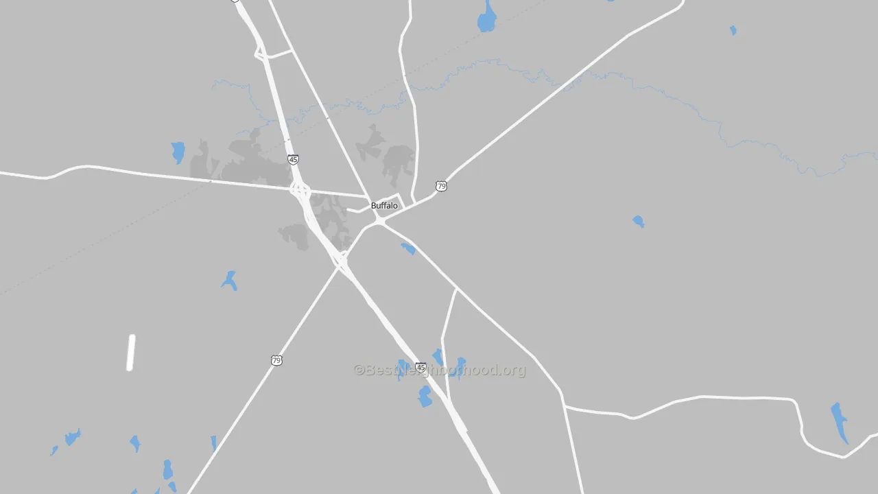 Transit Grade map of 75831, TX