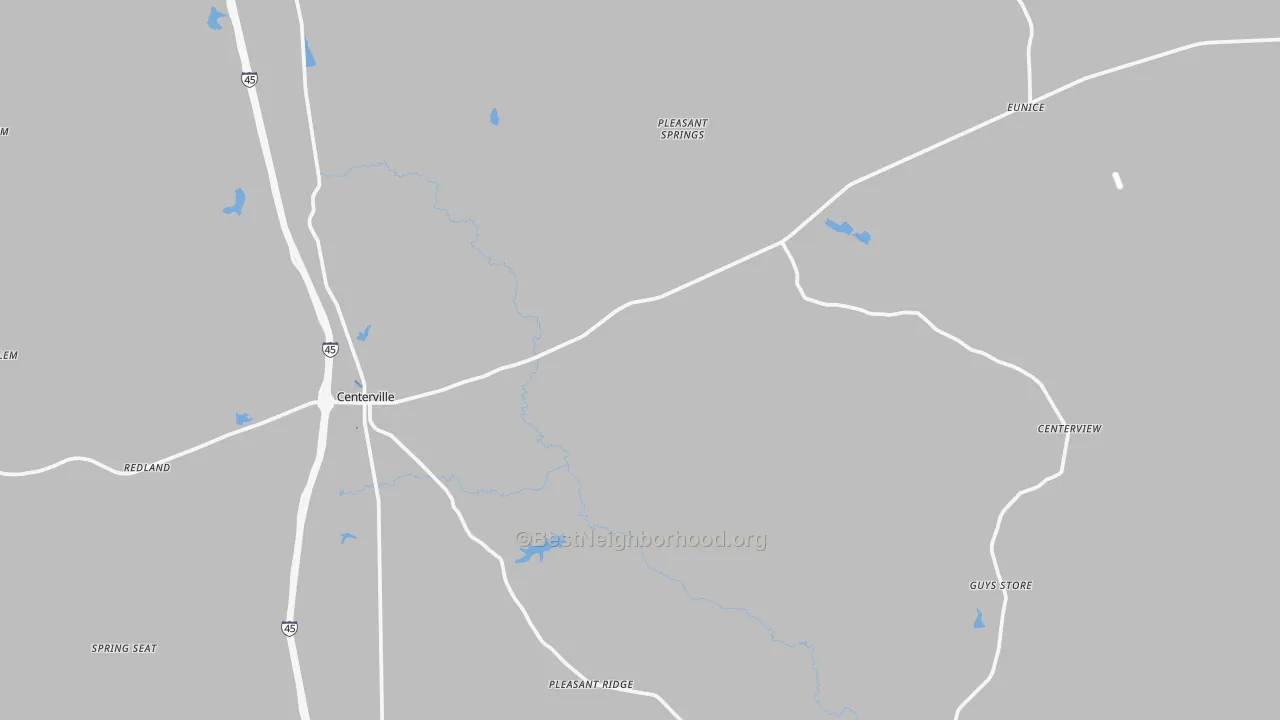 Transit Grade map of 75833, TX
