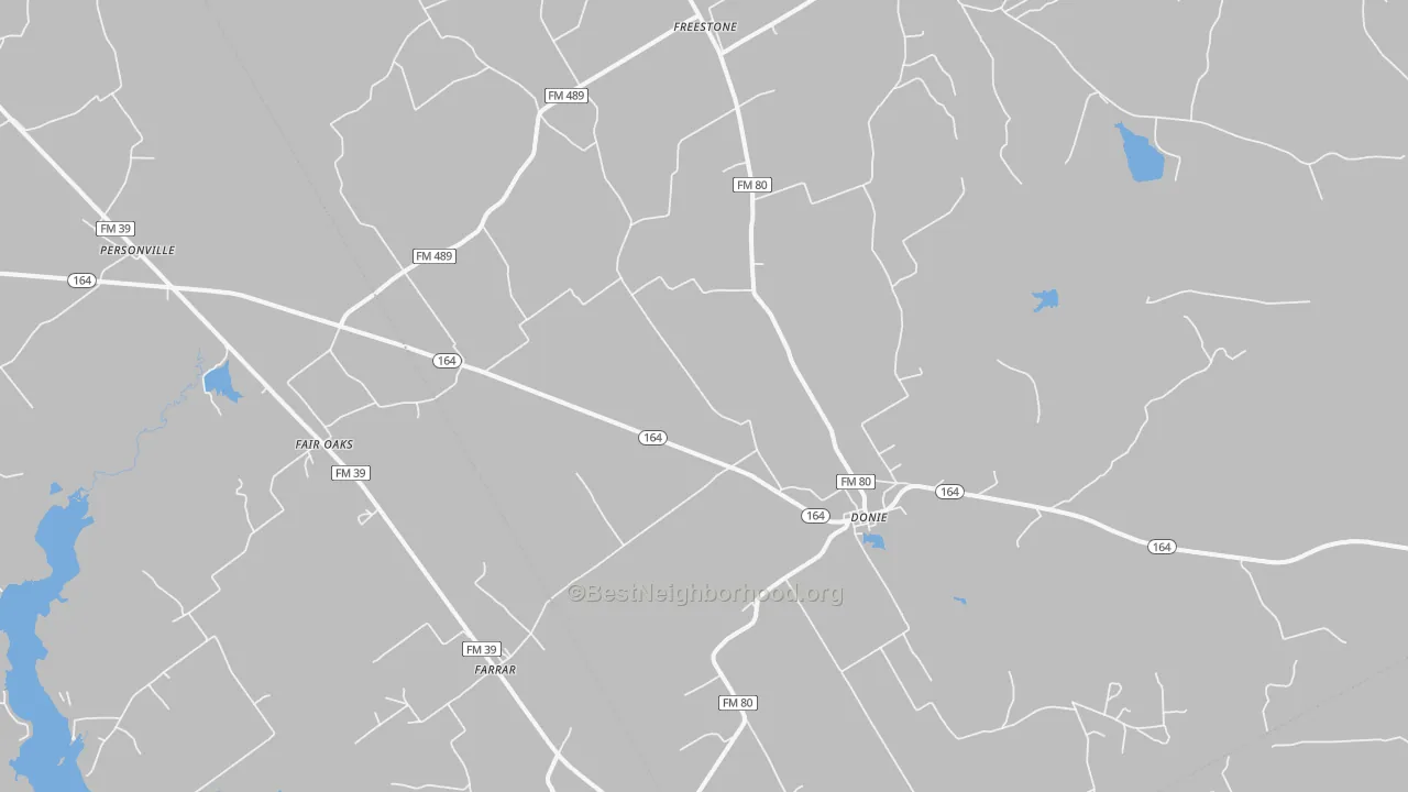 Transit Grade map of 75838, TX