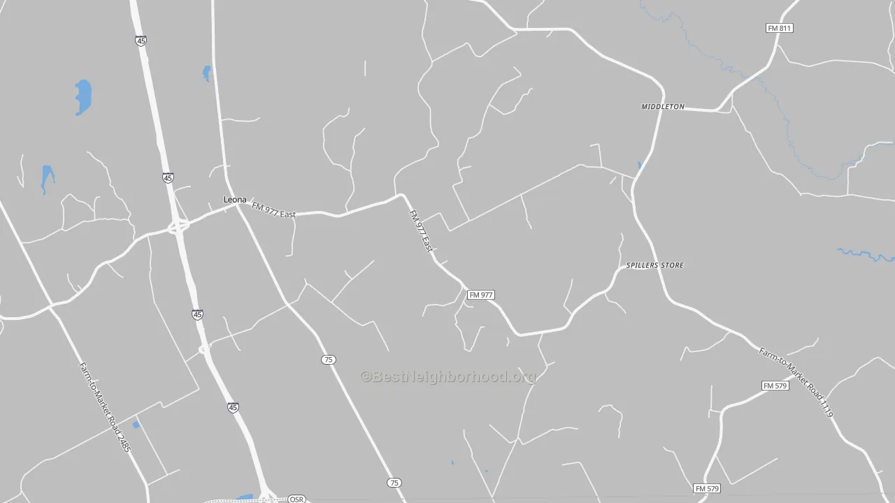 Transit Grade map of 75850, TX