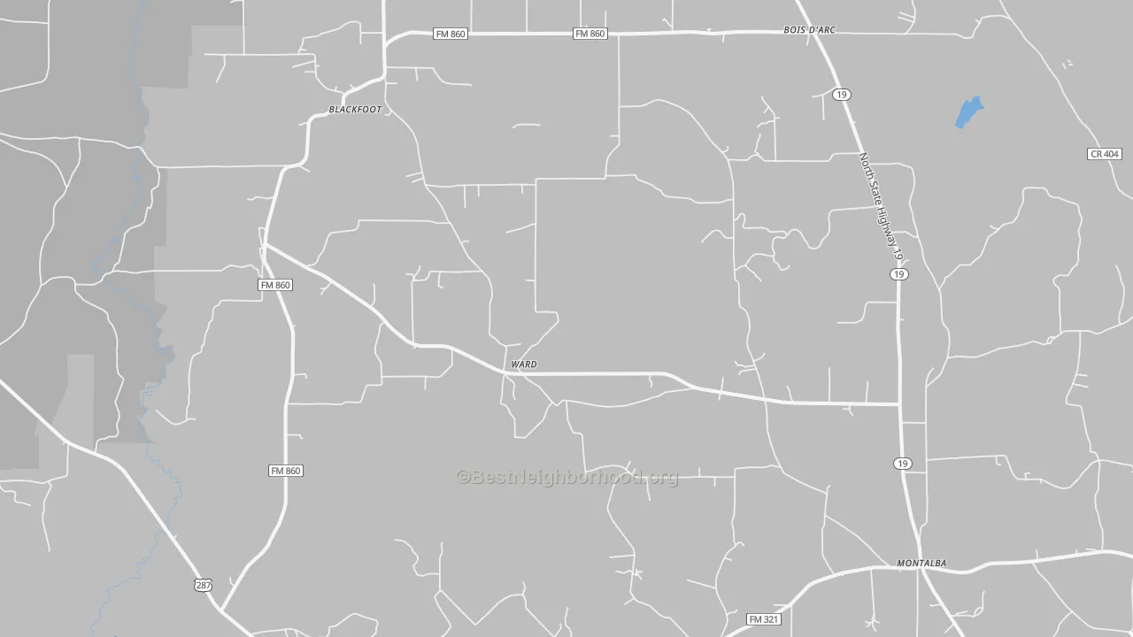 Transit Grade map of 75853, TX