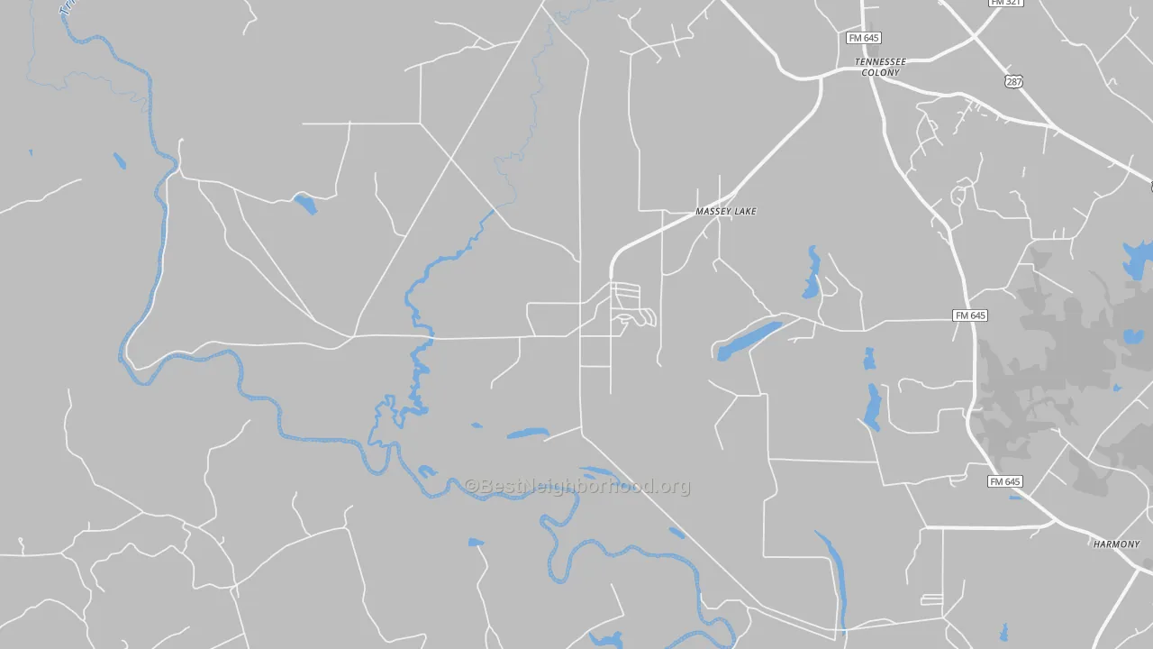 Transit Grade map of 75861, TX