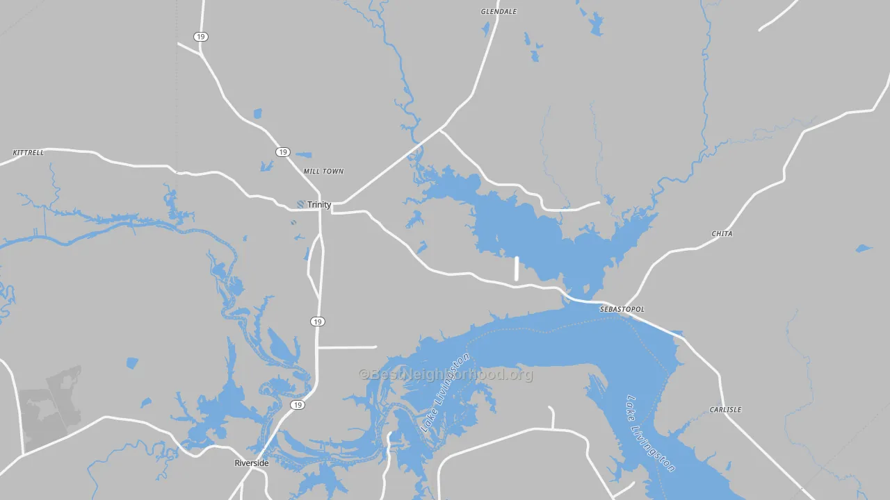 Transit Grade map of 75862, TX