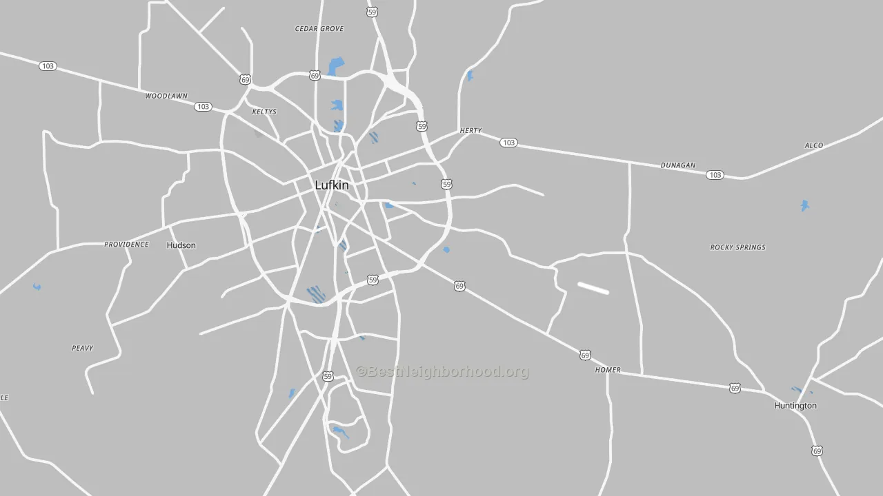 Transit Grade map of 75901, TX
