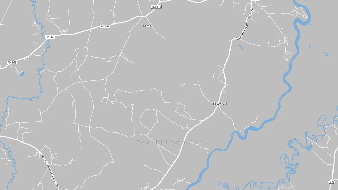 Transit Grade map of 75928, TX