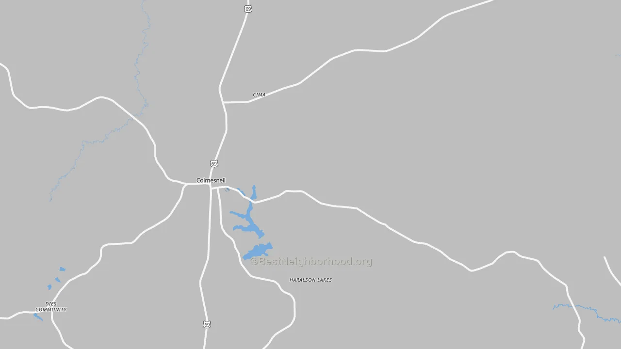 Transit Grade map of 75938, TX