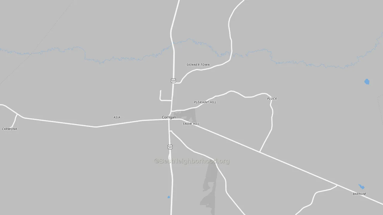 Transit Grade map of 75939, TX