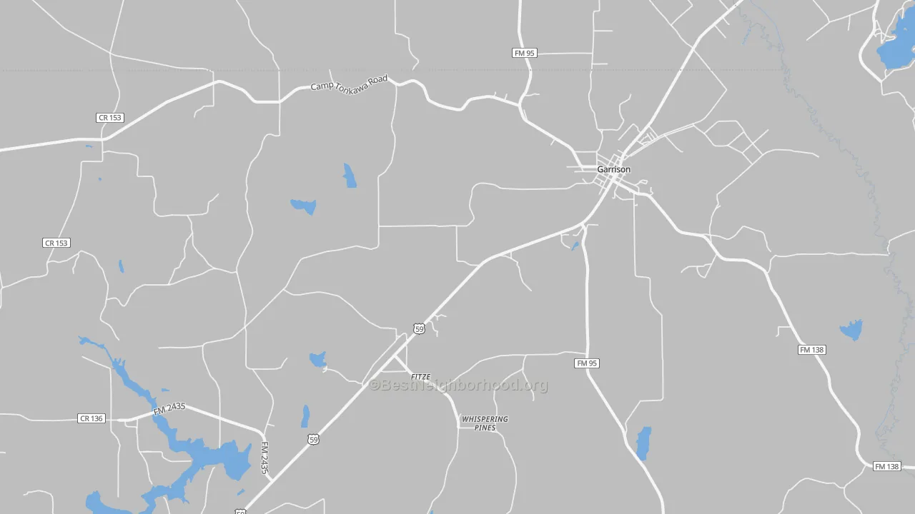 Transit Grade map of 75946, TX