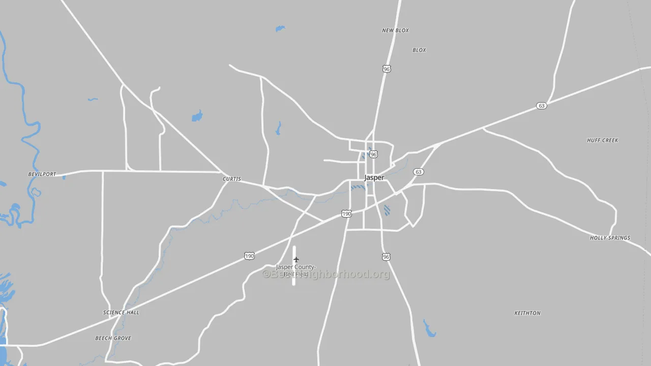 Transit Grade map of 75951, TX