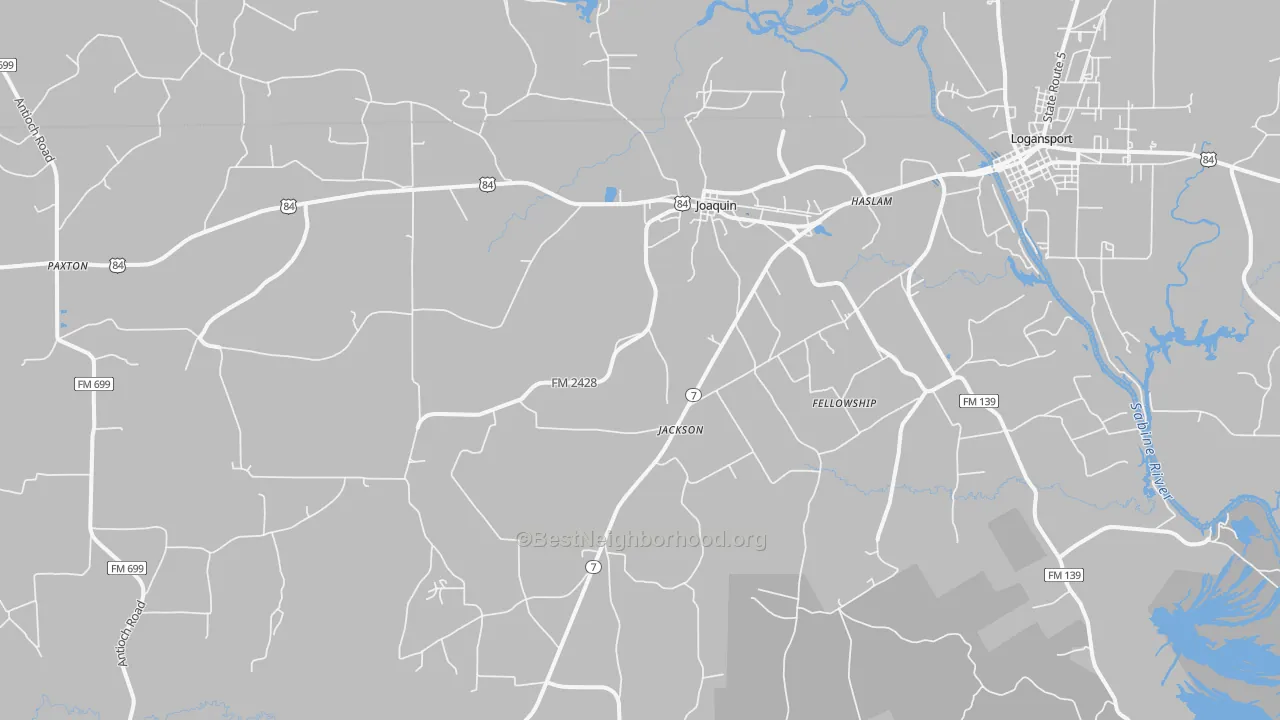 Transit Grade map of 75954, TX