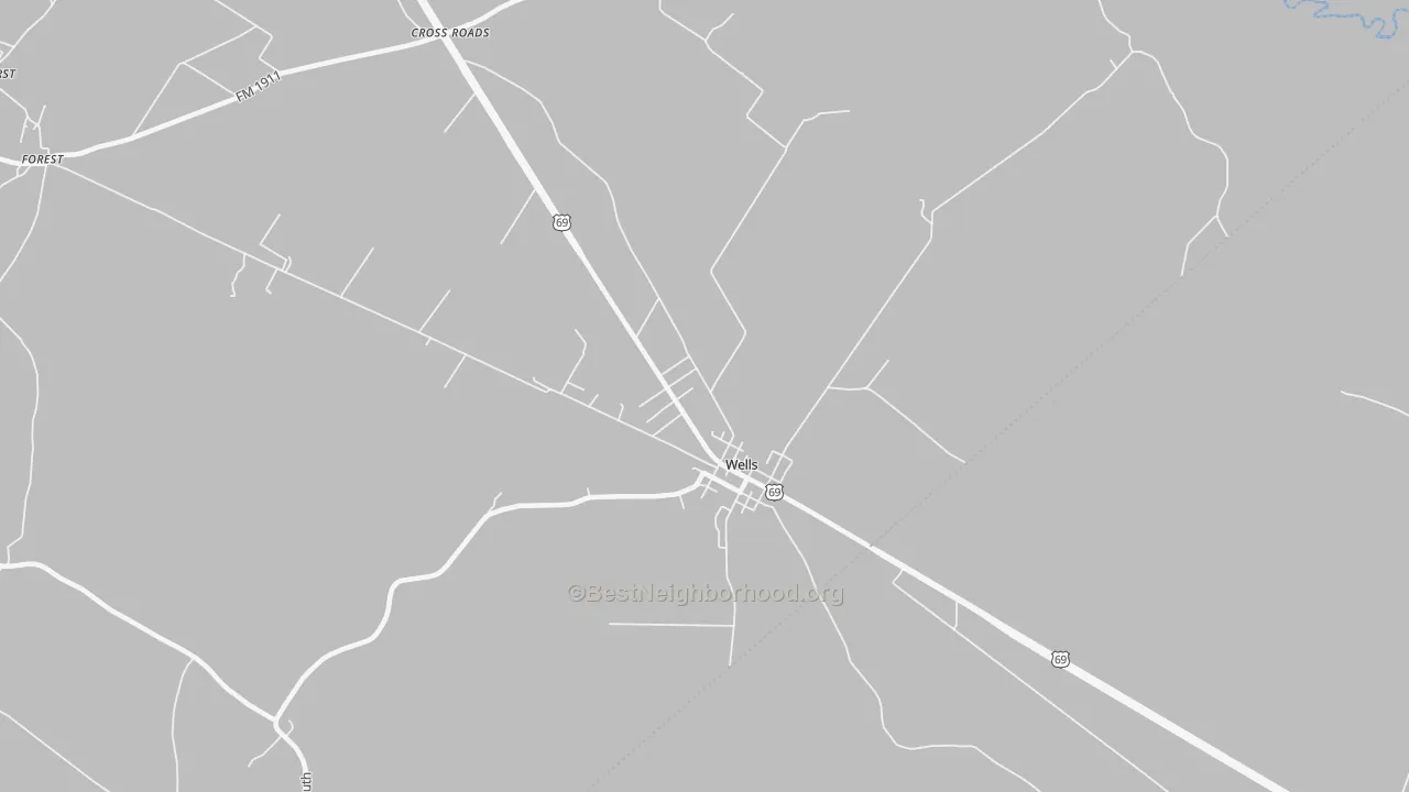 Transit Grade map of 75976, TX
