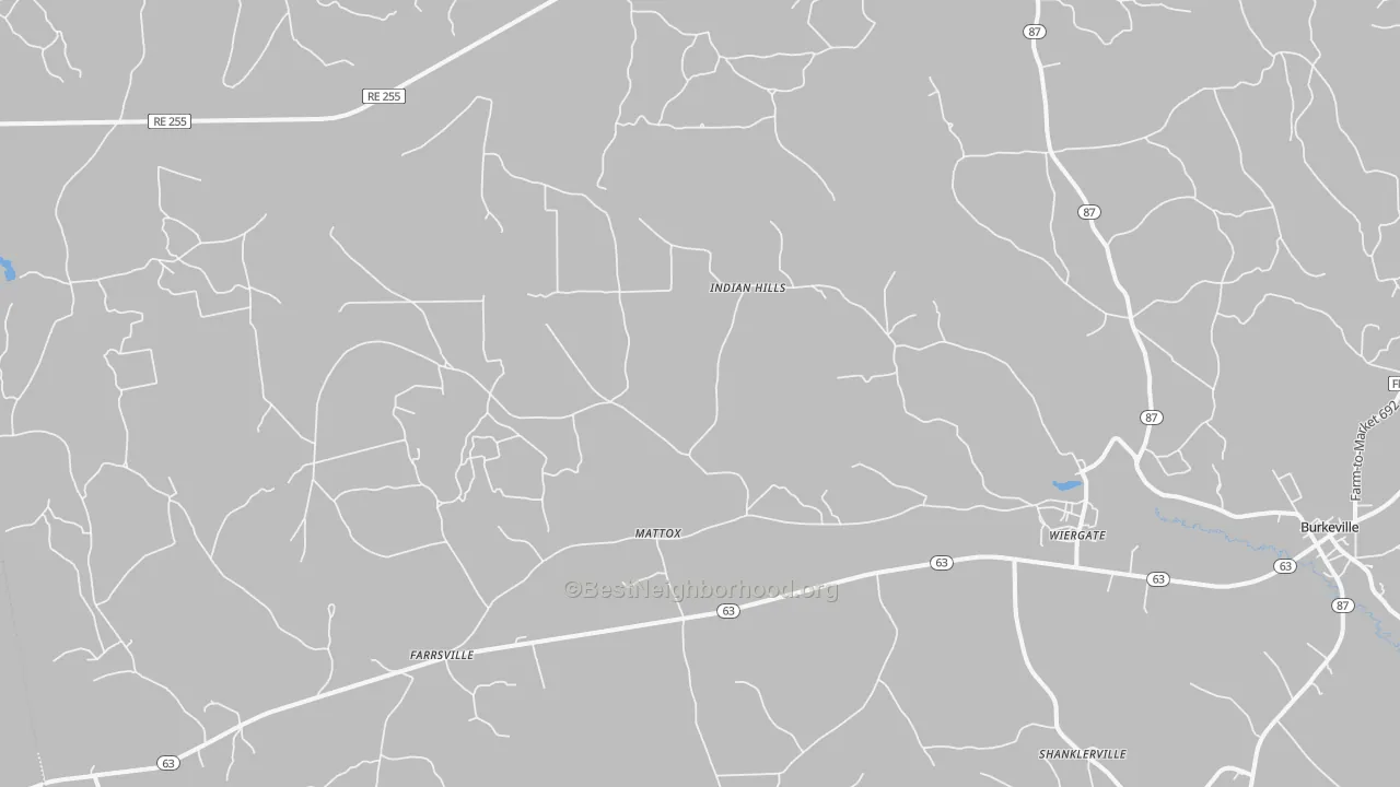 Transit Grade map of 75977, TX