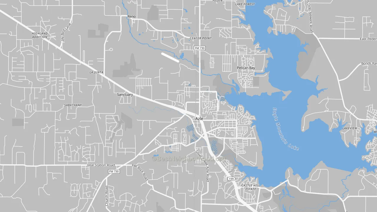 Transit Grade map of 76020, TX