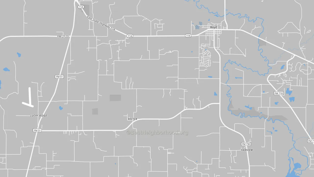 Transit Grade map of 76023, TX