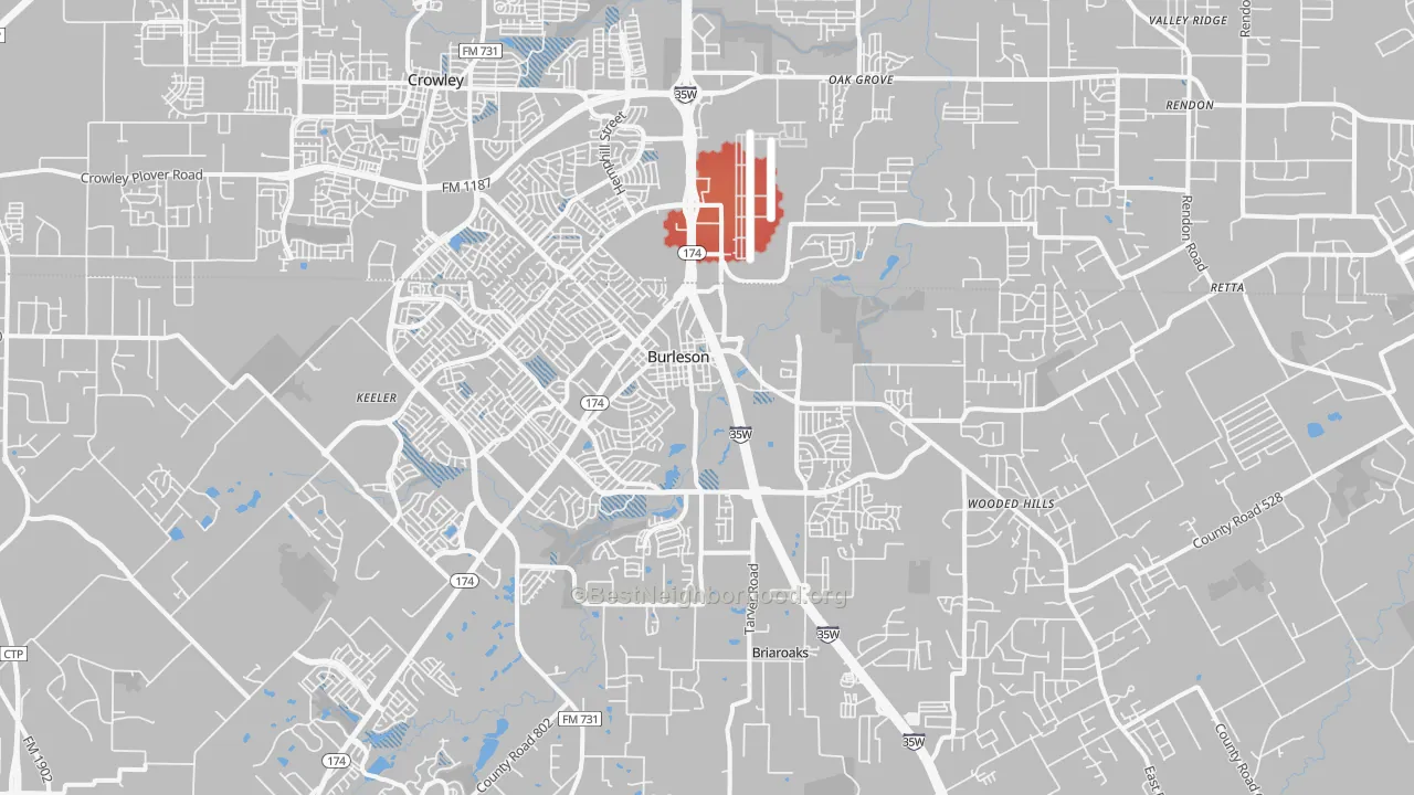 Transit Grade map of 76028, TX