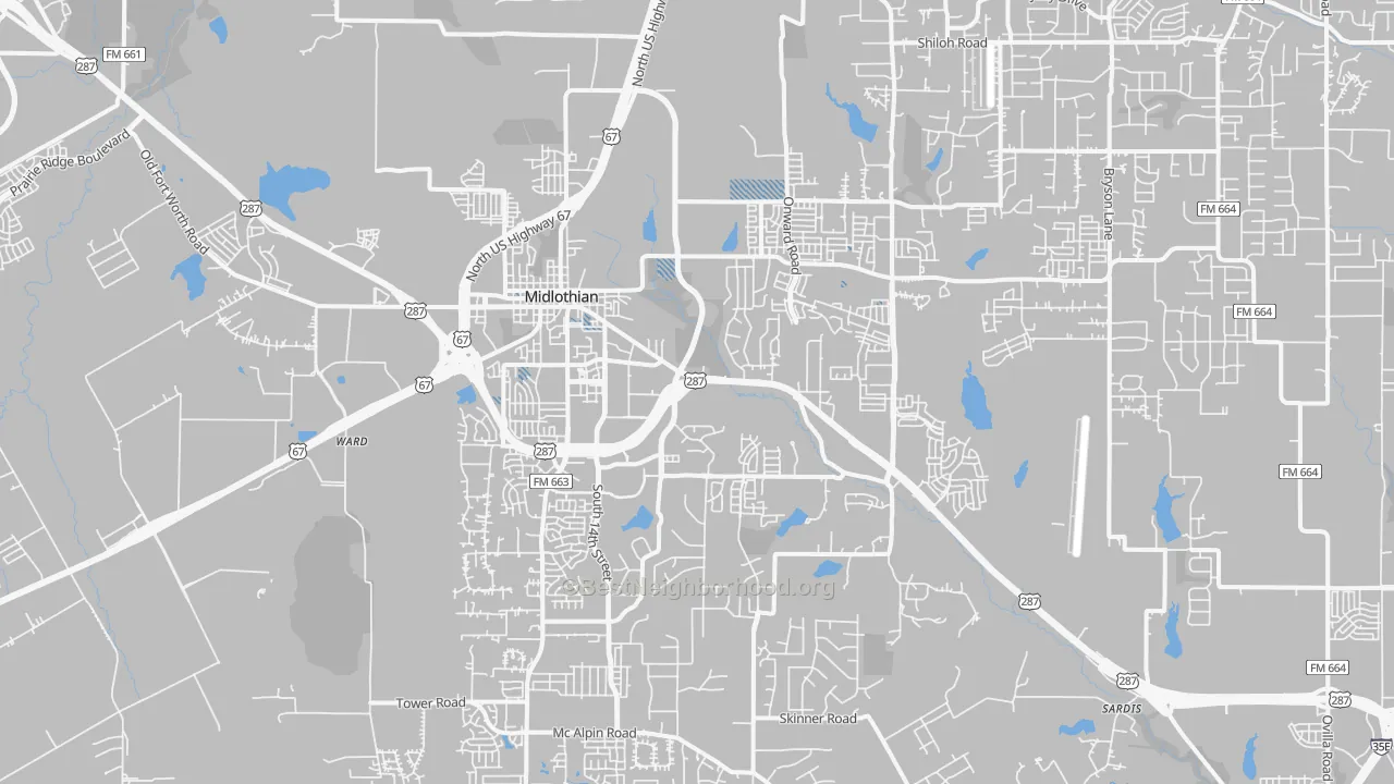 Transit Grade map of 76065, TX