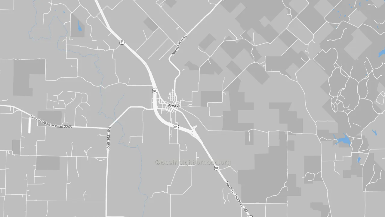 Transit Grade map of 76225, TX