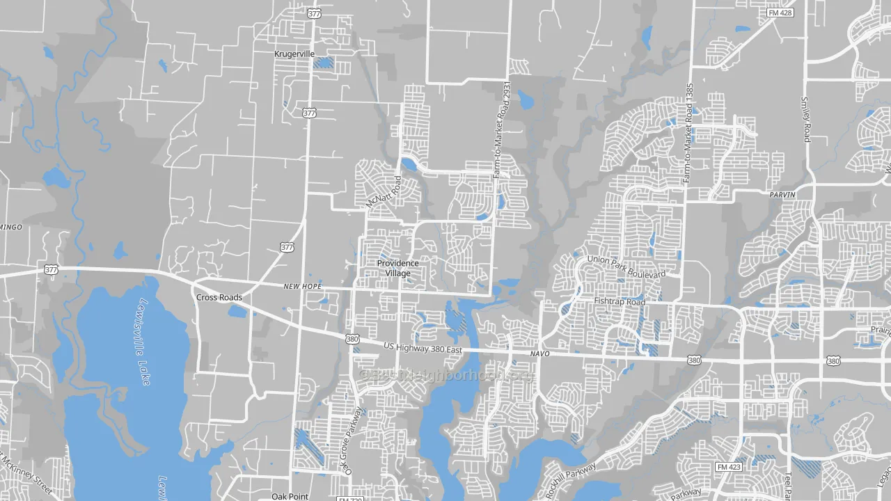 Transit Grade map of 76227, TX