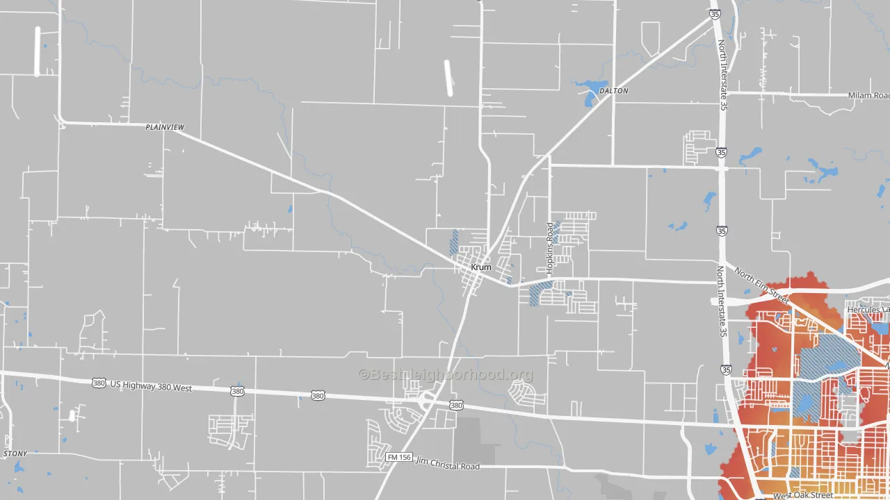 Transit Grade map of 76249, TX