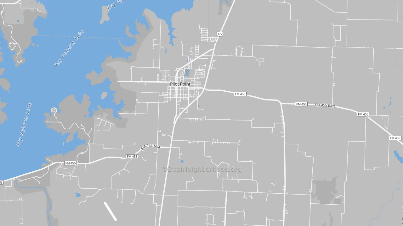 Transit Grade map of 76258, TX