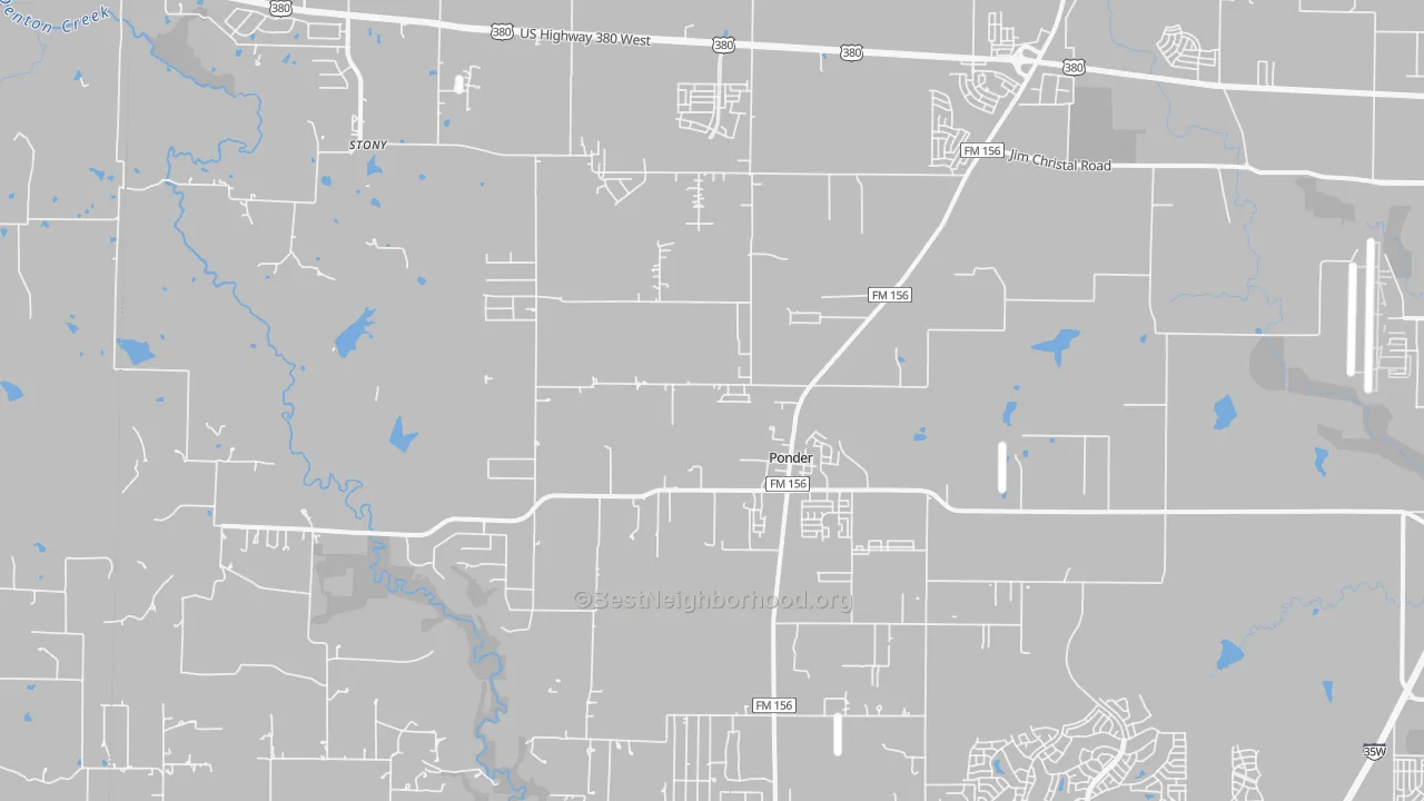 Transit Grade map of 76259, TX