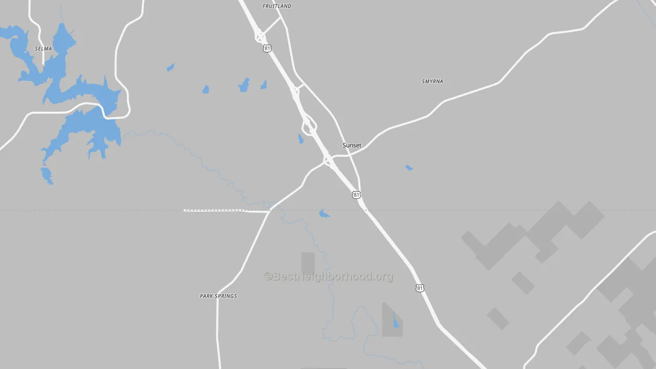 Transit Grade map of 76270, TX
