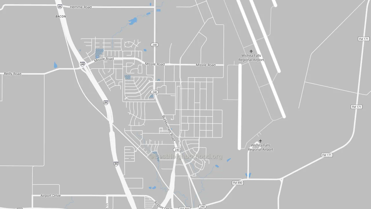 Transit Grade map of 76311, TX