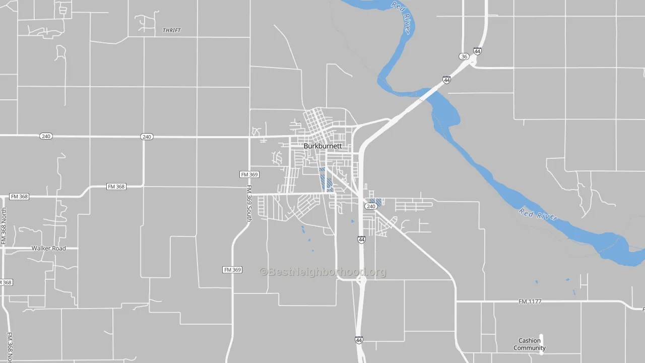 Transit Grade map of 76354, TX