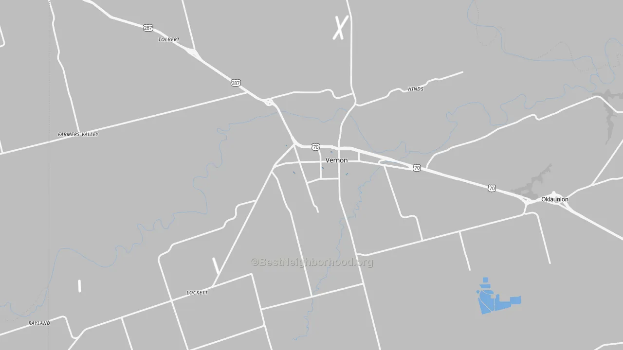 Transit Grade map of 76384, TX