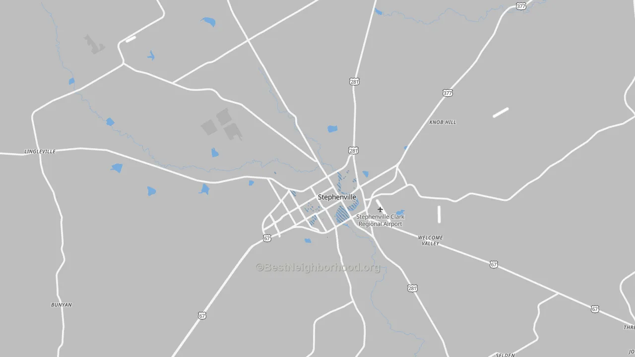 Transit Grade map of 76401, TX