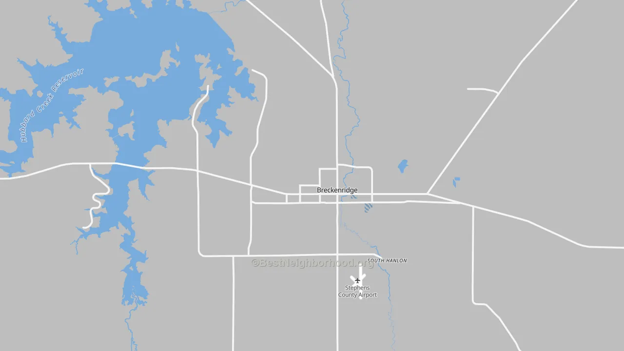 Transit Grade map of 76424, TX