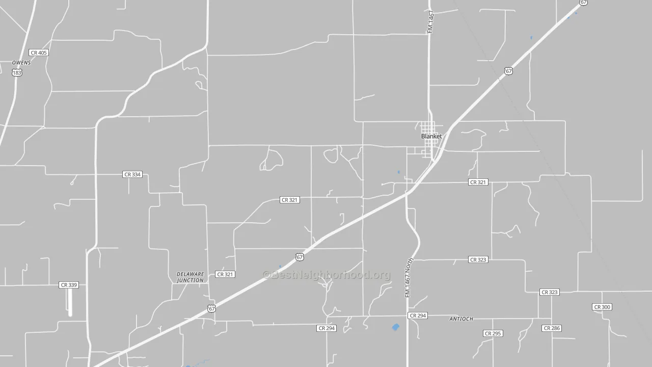 Transit Grade map of 76432, TX