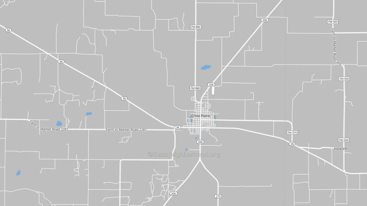 Transit Grade map of 76443, TX