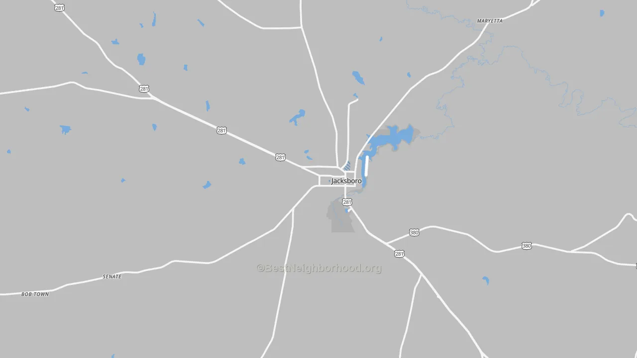 Transit Grade map of 76458, TX