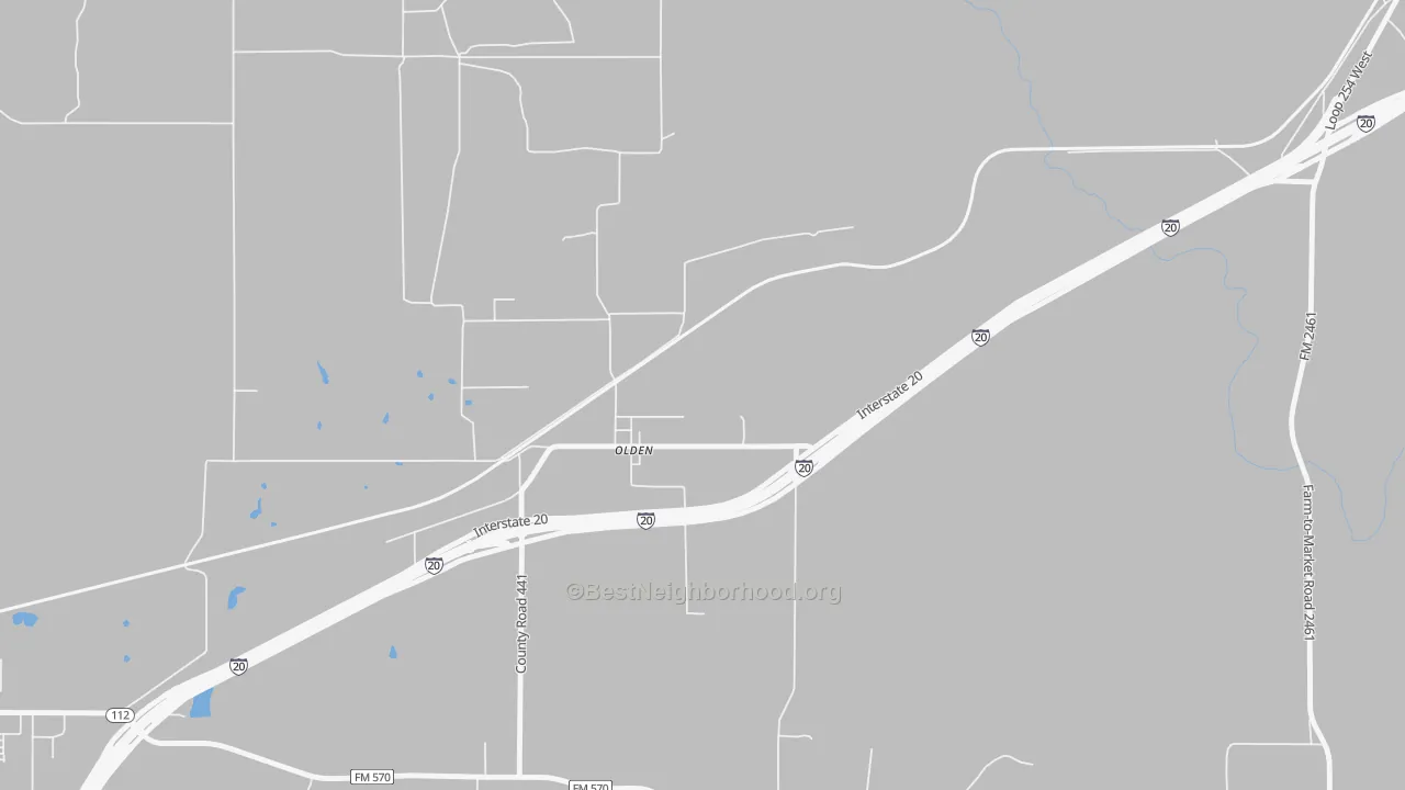 Transit Grade map of 76466, TX