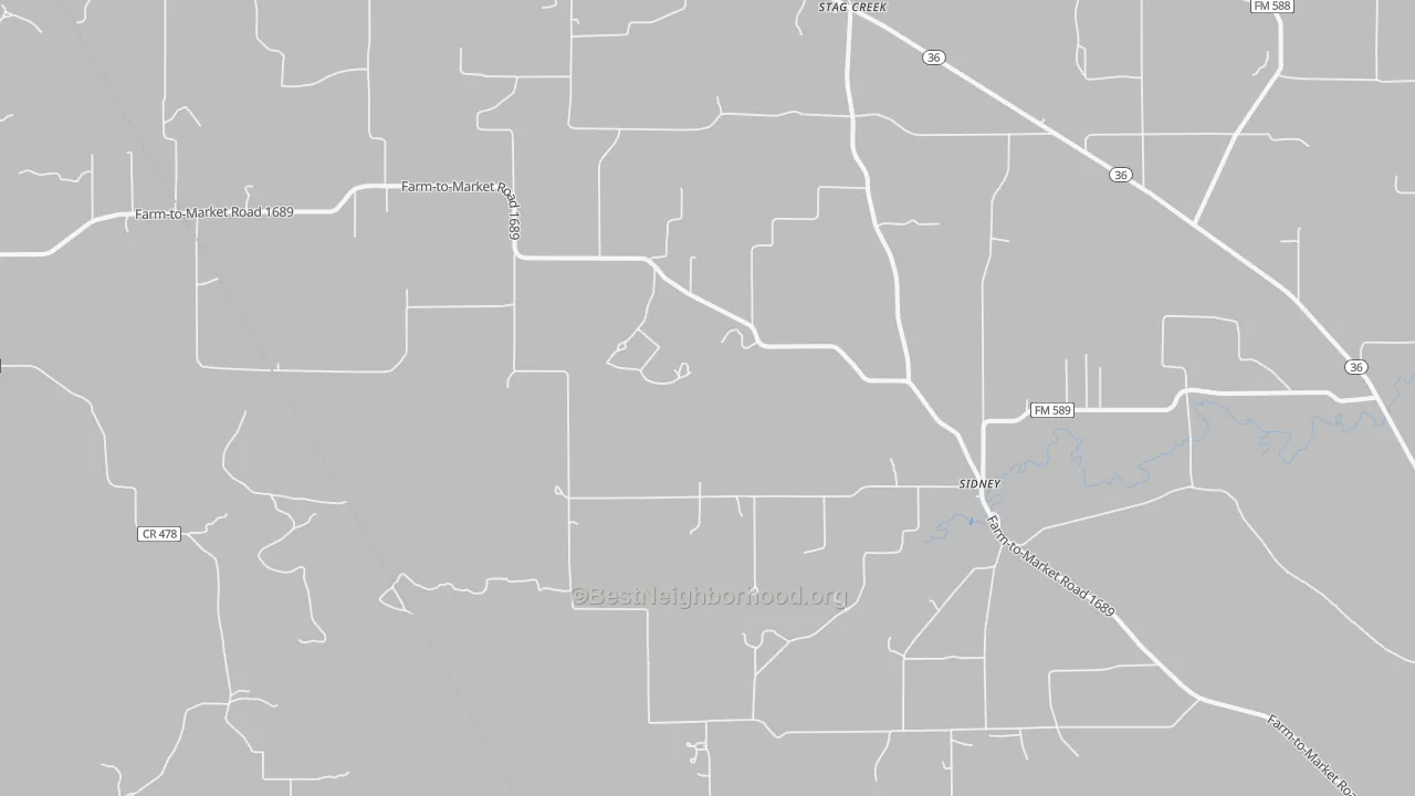 Transit Grade map of 76474, TX