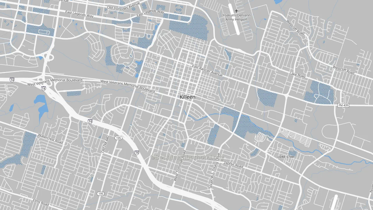 Transit Grade map of 76541, TX