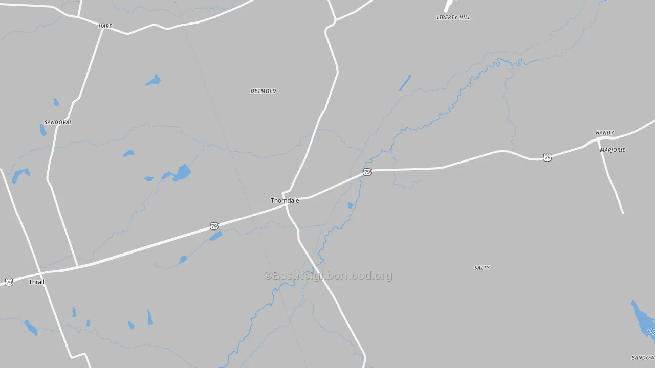 Transit Grade map of 76577, TX