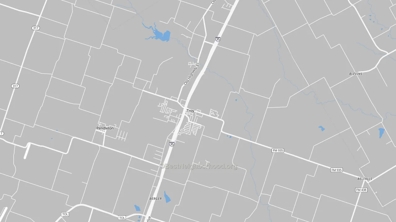 Transit Grade map of 76579, TX