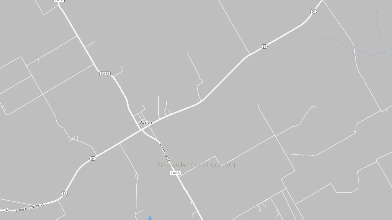 Transit Grade map of 76623, TX