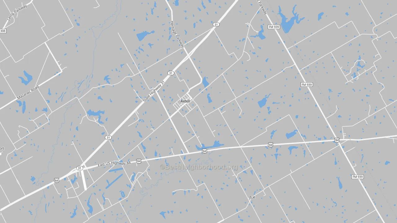Transit Grade map of 76624, TX