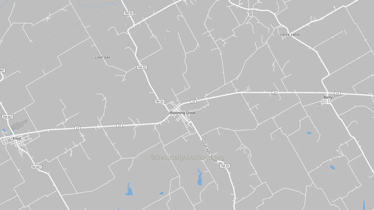 Transit Grade map of 76626, TX