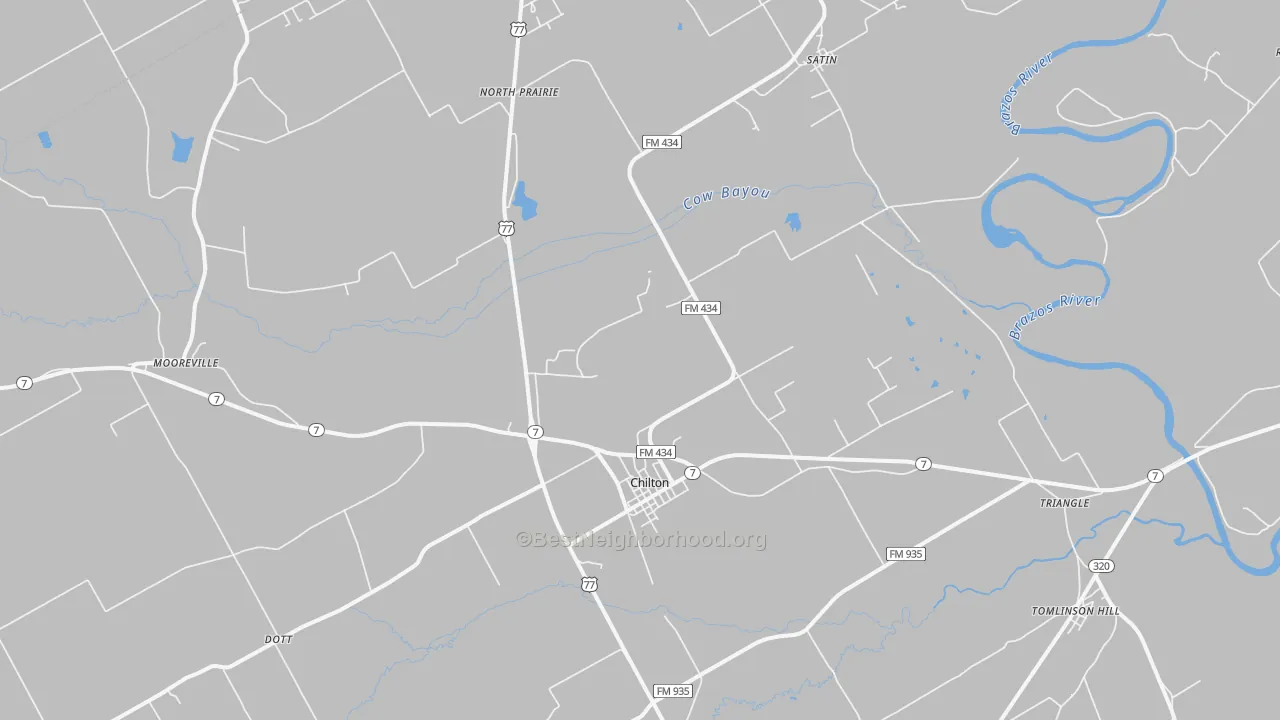 Transit Grade map of 76632, TX
