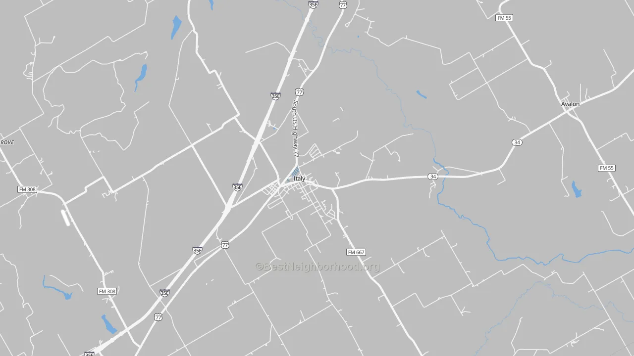Transit Grade map of 76651, TX