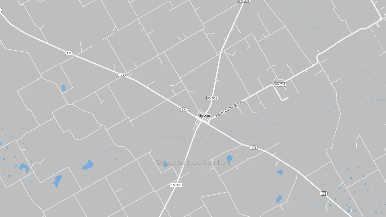 Transit Grade map of 76660, TX