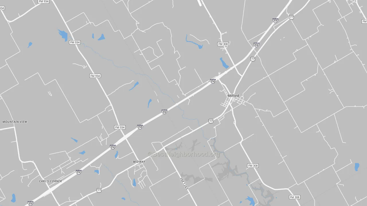 Transit Grade map of 76670, TX