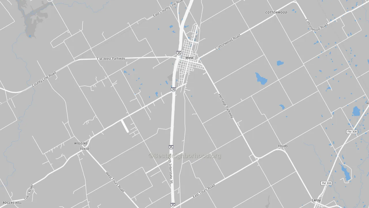 Transit Grade map of 76691, TX