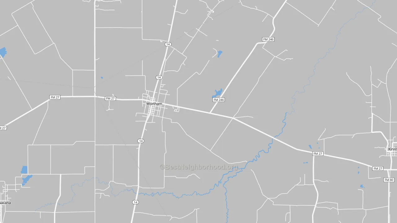 Transit Grade map of 76693, TX