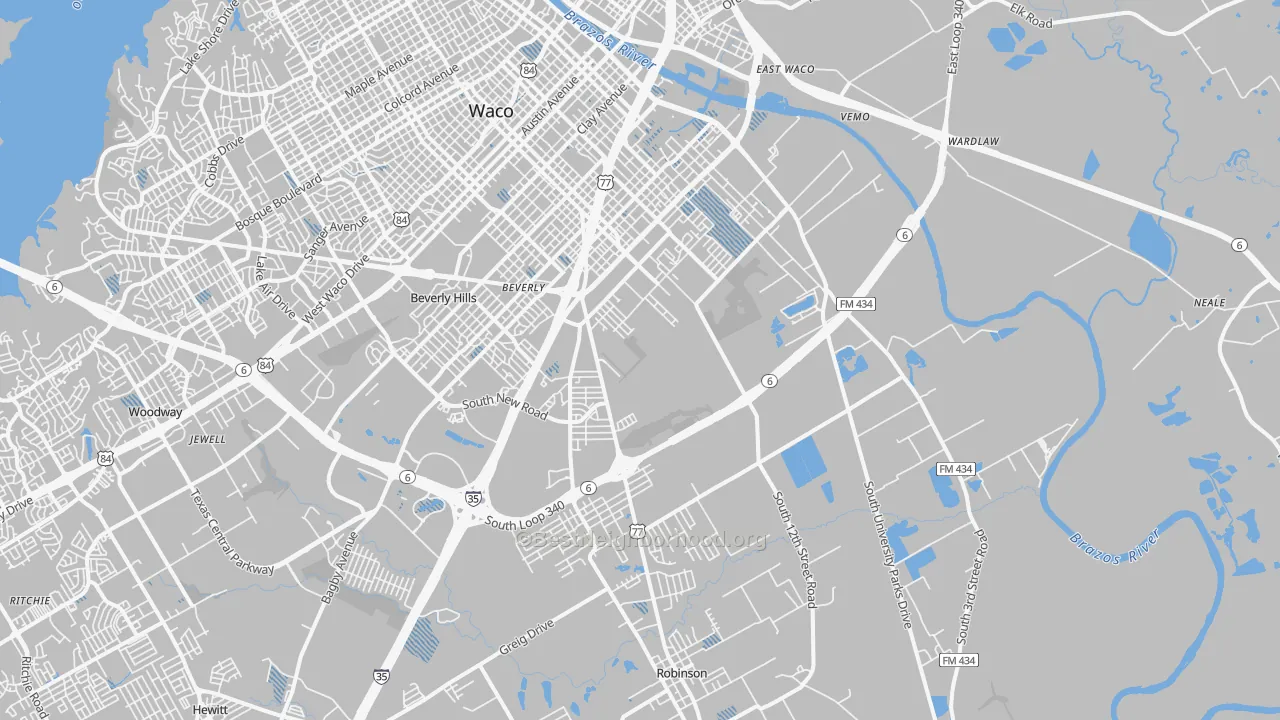 Transit Grade map of 76706, TX